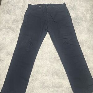 J. Crew Men's Sutton Straight Fit Khaki Pants 34 x 32 Blue Flat Front 38648